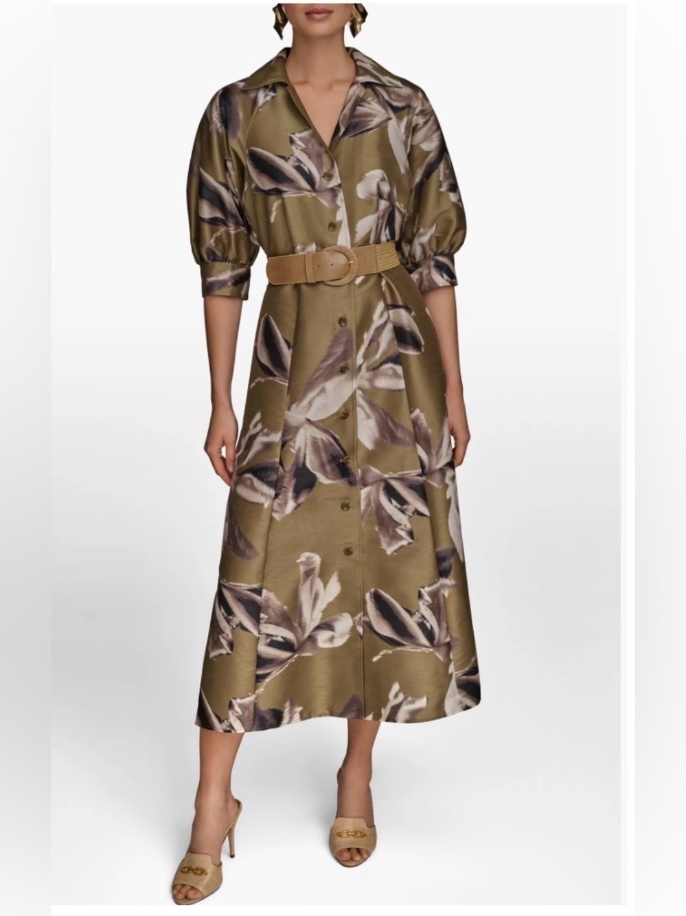 Donna Karan New York
Women's Floral-Print A-Line Shirtdress - Picture 4 of 6